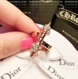 欧美时尚 街拍必备百搭锥形铆钉 镶钻戒指指环男女通用
