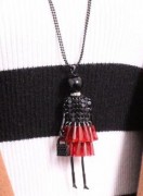 新款韩国毛衣链水晶片片女孩长款项链时尚百搭装饰品毛衣链女