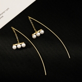 韩国珍珠新款潮流苏气质高级感长款耳饰耳线女