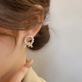S925银针韩国复古轻奢珍珠小巧简约百搭高级感网红耳钉耳饰女