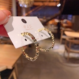 S925银针韩国金属风珠子夸张设计感时尚冷淡风气质个性潮耳钉耳饰【环保】