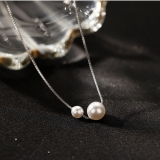 韩国珍珠法式高级感ins冷淡风通勤简约气质锁骨链【环保】
