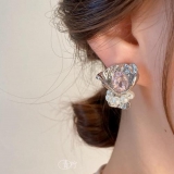 S925银针韩国复古花束珍珠2022年新款潮气质网红小众设计感耳钉耳饰【环保】