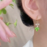 韩国水晶蝴蝶蝶小众设计感高级甜美精致轻奢耳扣耳饰