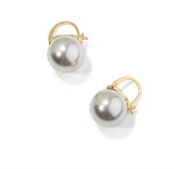 S925银针韩国珍珠气质轻奢小众高级设计感耳钉耳饰