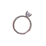 韩国四爪钻戒女群镶戒指时尚1克拉银戒个性精美珠宝