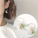 S925银针韩国简约珠子气质个性精美小众轻奢时尚高级设计感耳钉耳饰