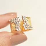 欧美ebay热销豪华锆石镀金色男女通用戒指婚礼聚会指环